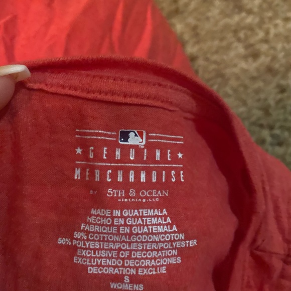 Texas Rangers Baseball Red Womens Small Tank Top - Picture 3 of 3